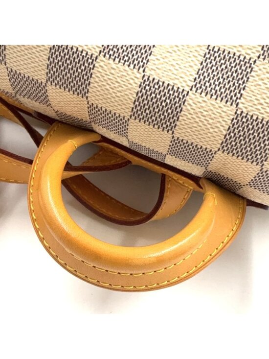 Louis Vuitton Sperone Damier Azur Leather White Light Brown Backpack Gold main image 9